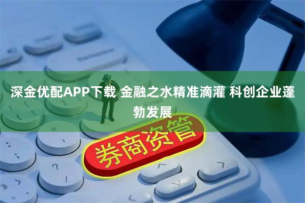 深金优配APP下载 金融之水精准滴灌 科创企业蓬勃发展